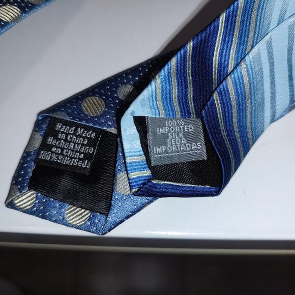 7 Vintage Silk Ties Stafford-Arrow, etc (1 has a small Stain) 6 Good Condition. - Picture 14 of 15